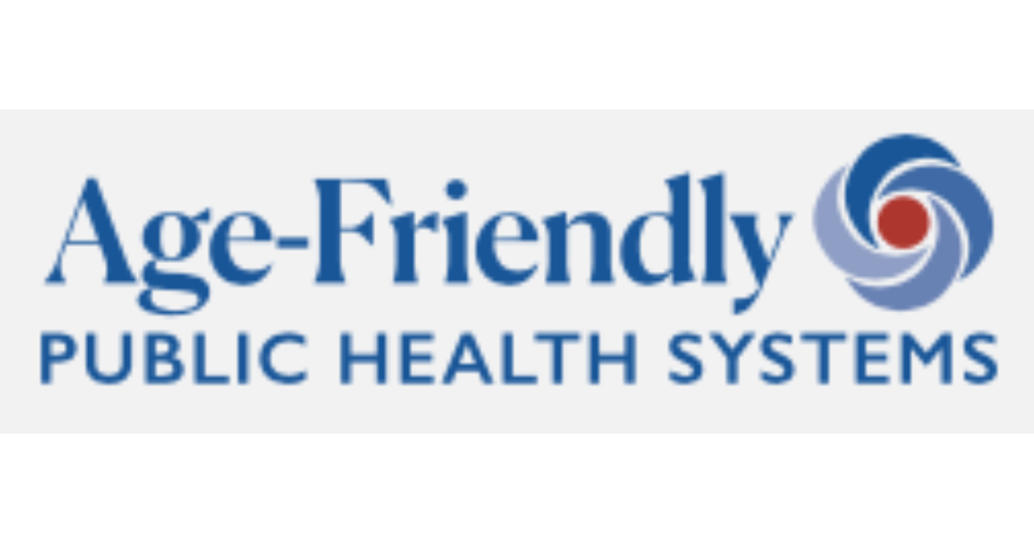 A logo that says Age-Friendly Public Health Systems