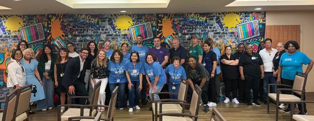 Jewish Home employees at a recent Living Well workshop