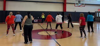 Bound Brook seniors participating in a Zumba class